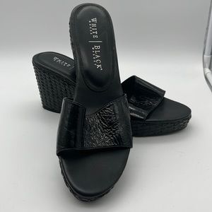 White House Black Market Wedge Heel Sandal -Sz 9M